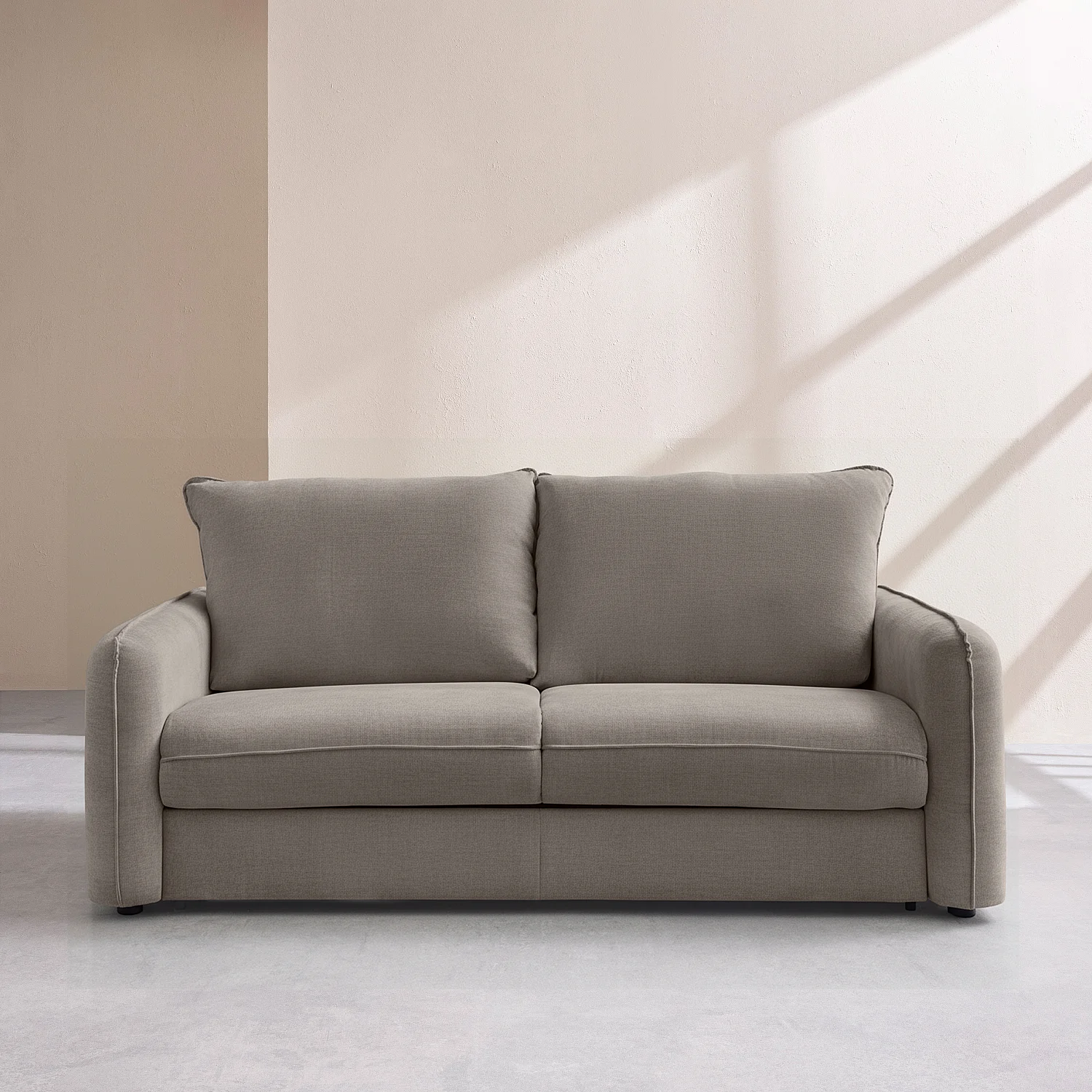 Schlafsofa 2-Sitzer - 140 cm Liegefläche - 16 cm Matratze - Stoff Norcia