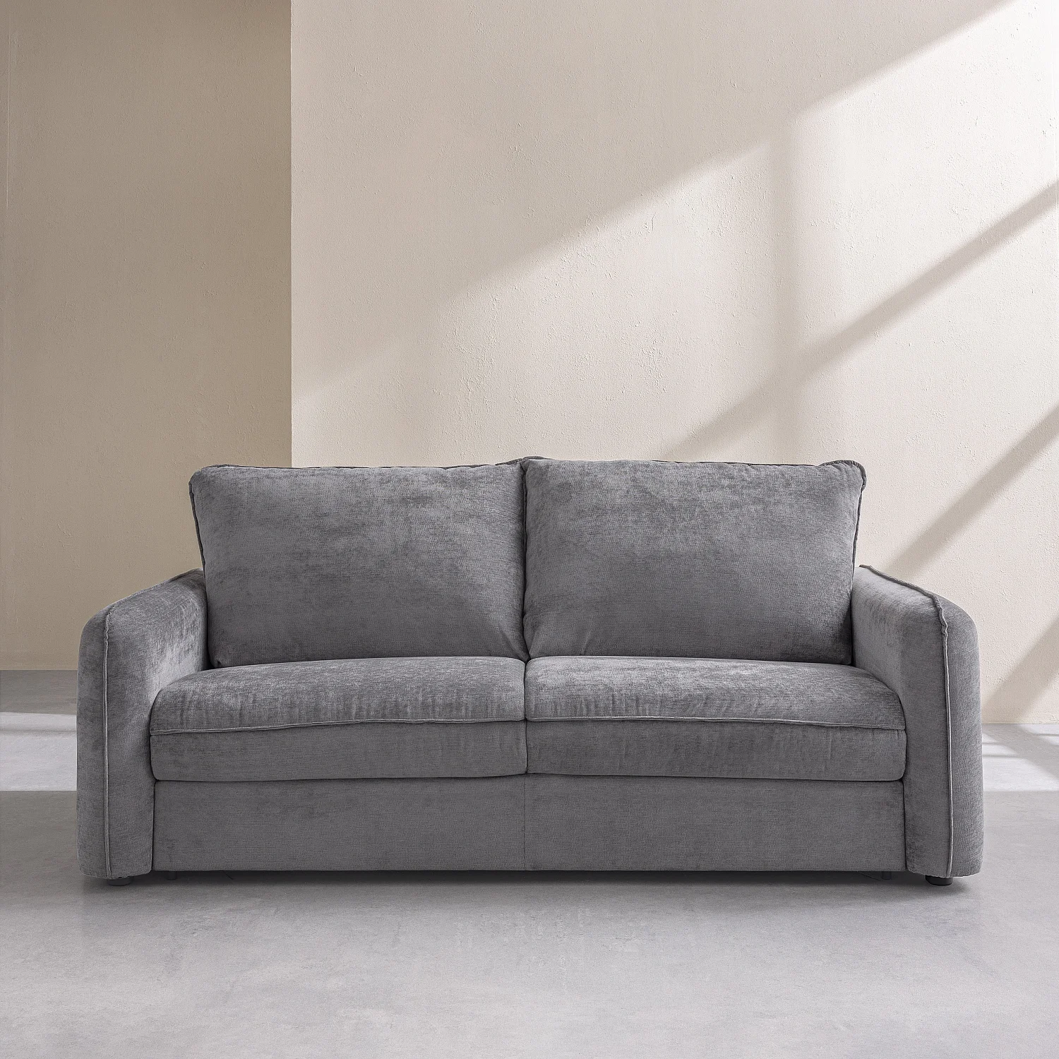 Schlafsofa 2-Sitzer - 140 cm Liegefläche - 16 cm Matratze - Stoff Norcia